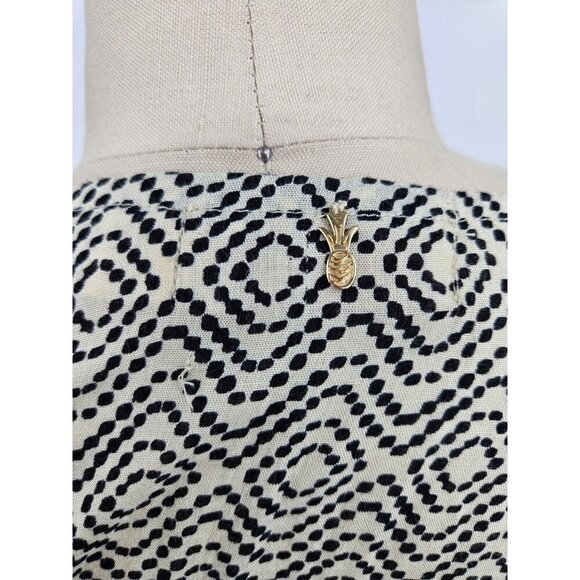 BeachGold Rayon Midi Dress Womens M Surplice Wrap Bodice Blue Ivory - Picture 4 of 9